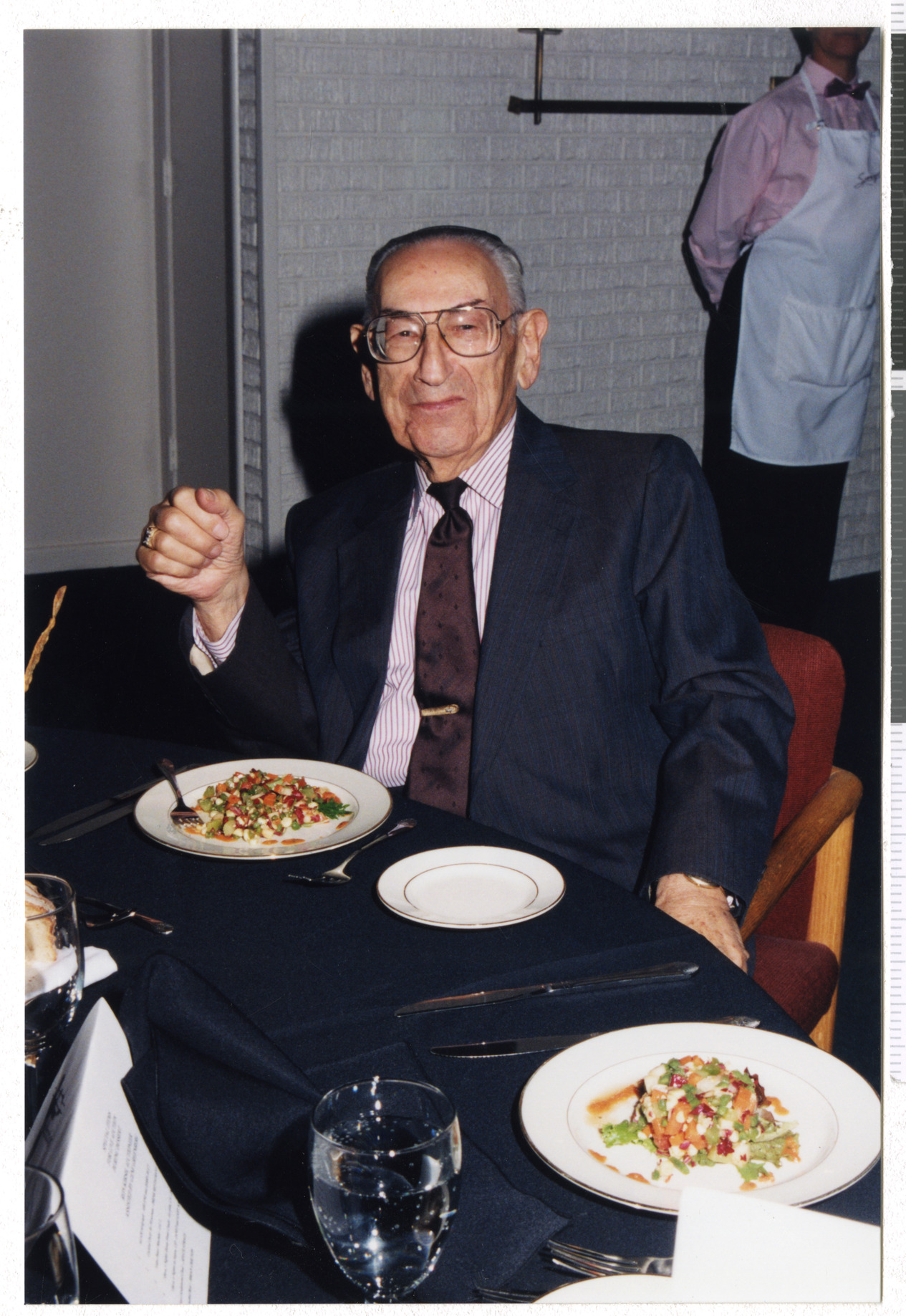 Photographs from album of Temple Beth Sholom construction celebration, image 24