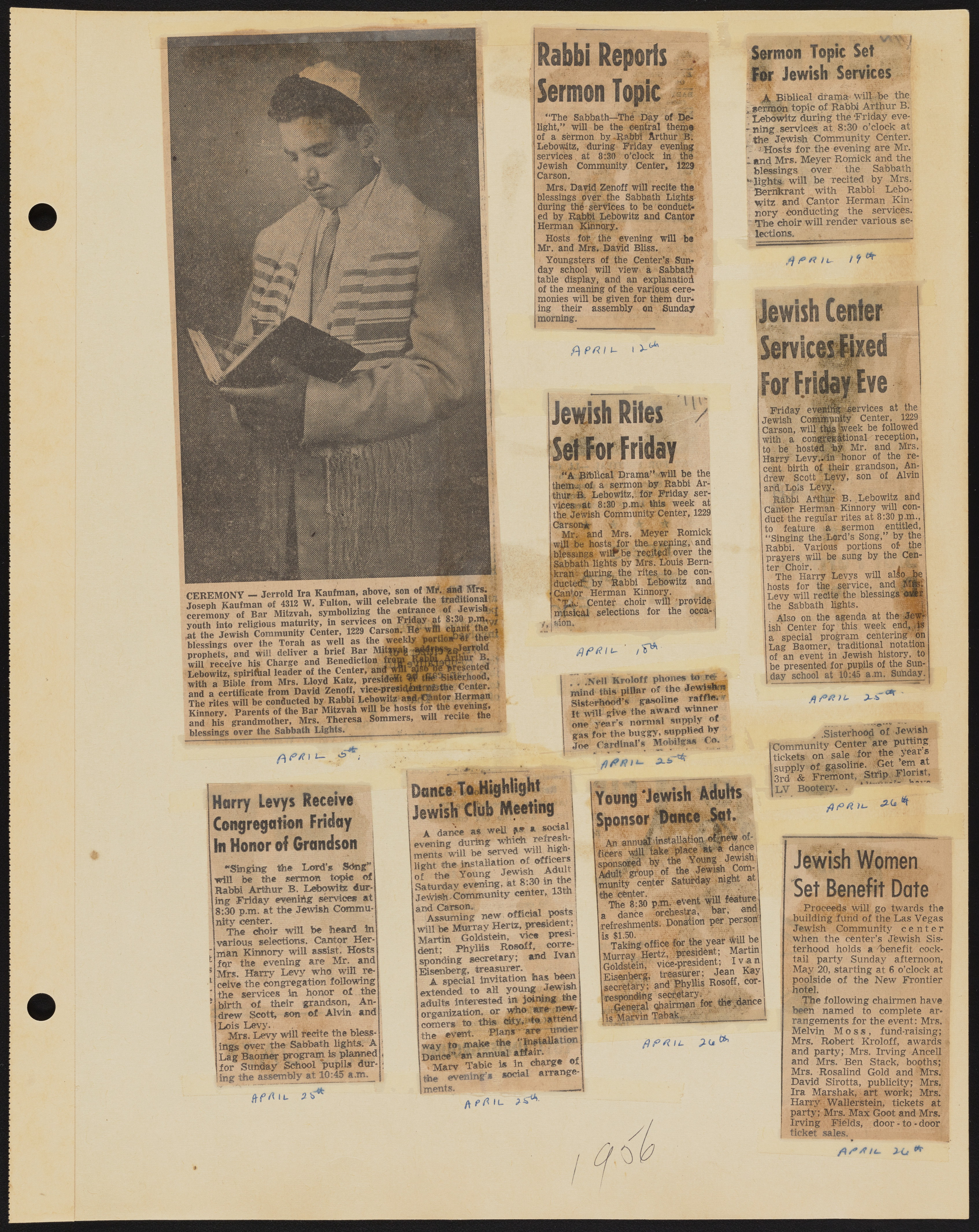 Temple Beth Sholom Sisterhood scrapbook, image 21