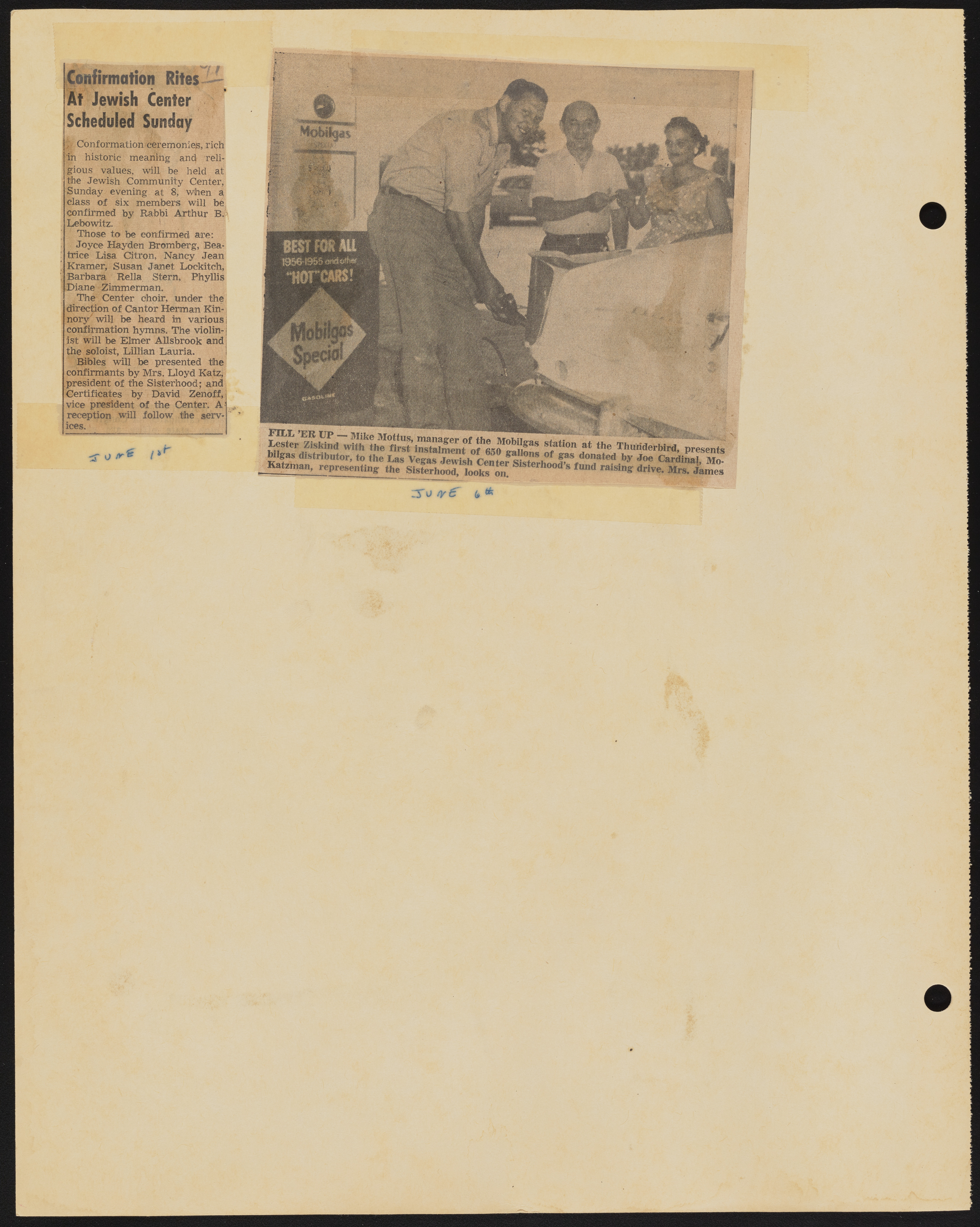 Temple Beth Sholom Sisterhood scrapbook, image 43
