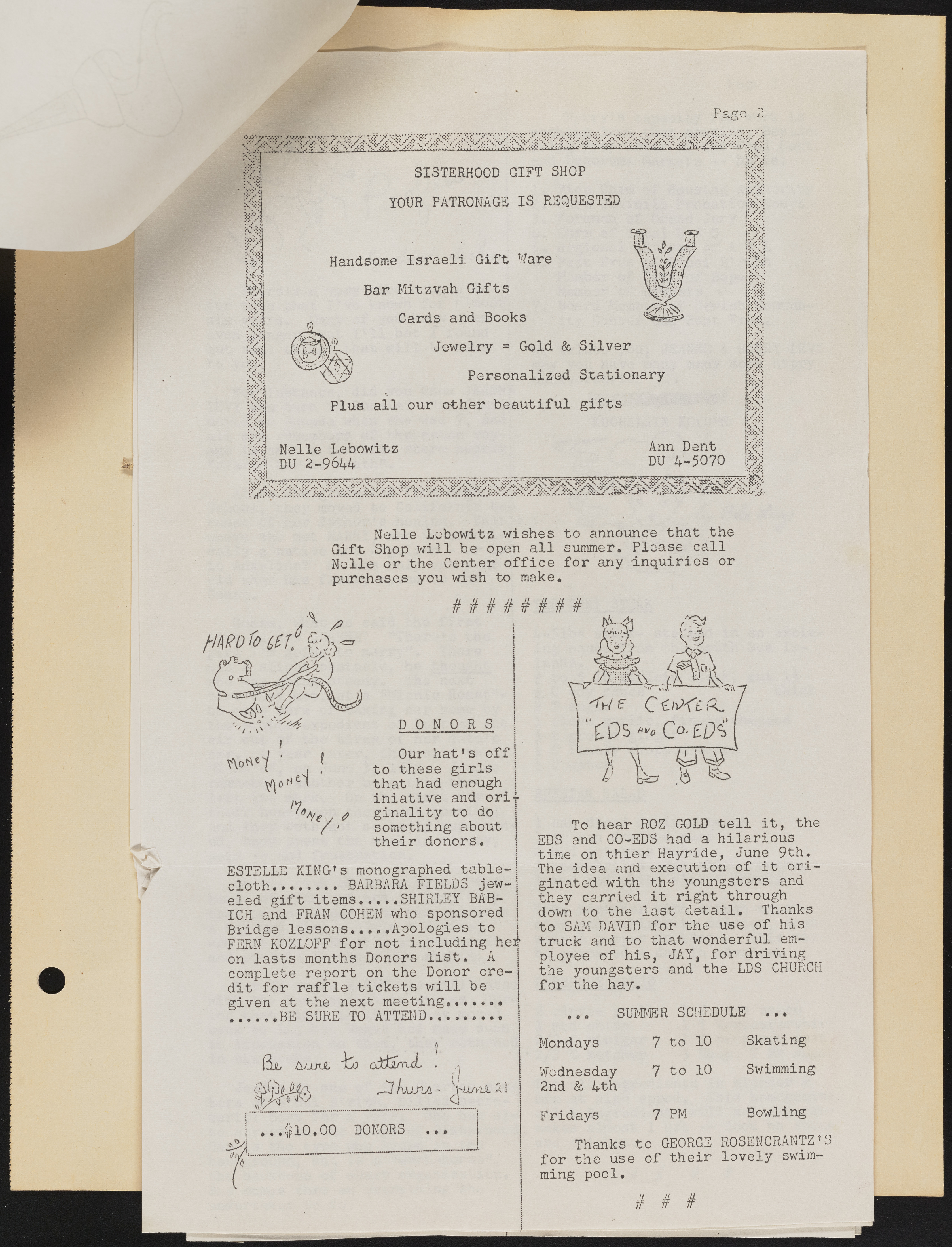 Temple Beth Sholom Sisterhood scrapbook, image 51