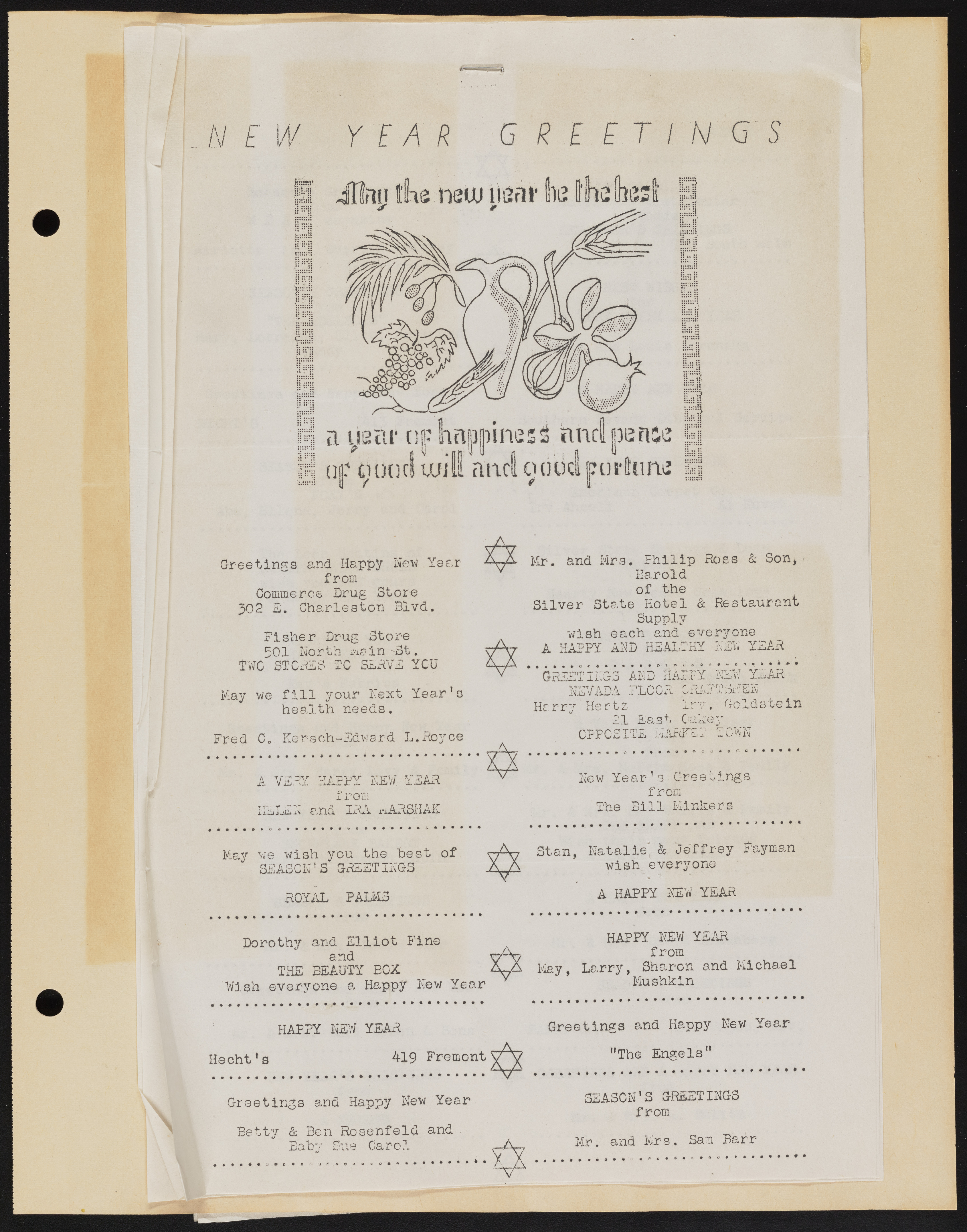 Temple Beth Sholom Sisterhood scrapbook, image 65