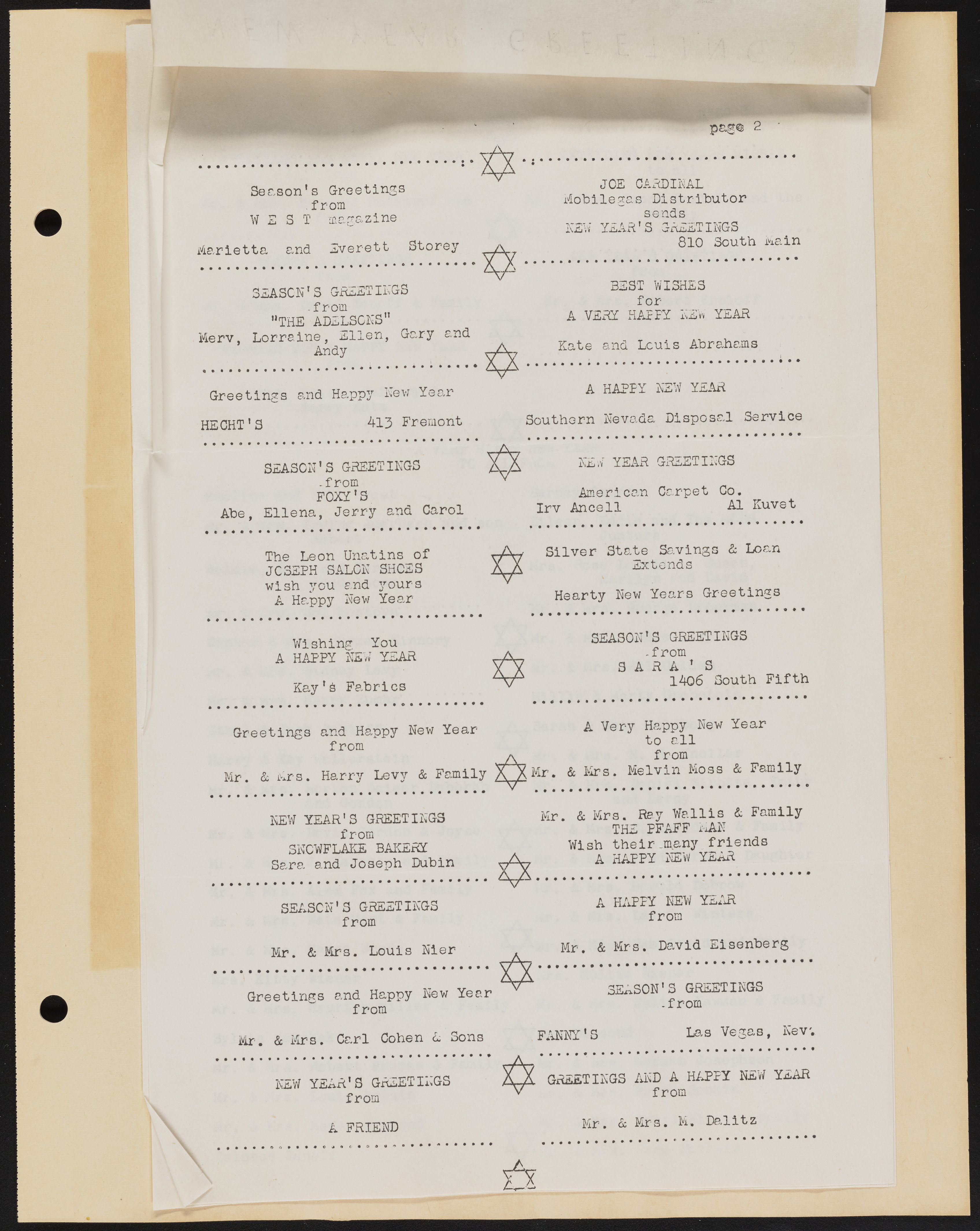 Temple Beth Sholom Sisterhood scrapbook, image 66