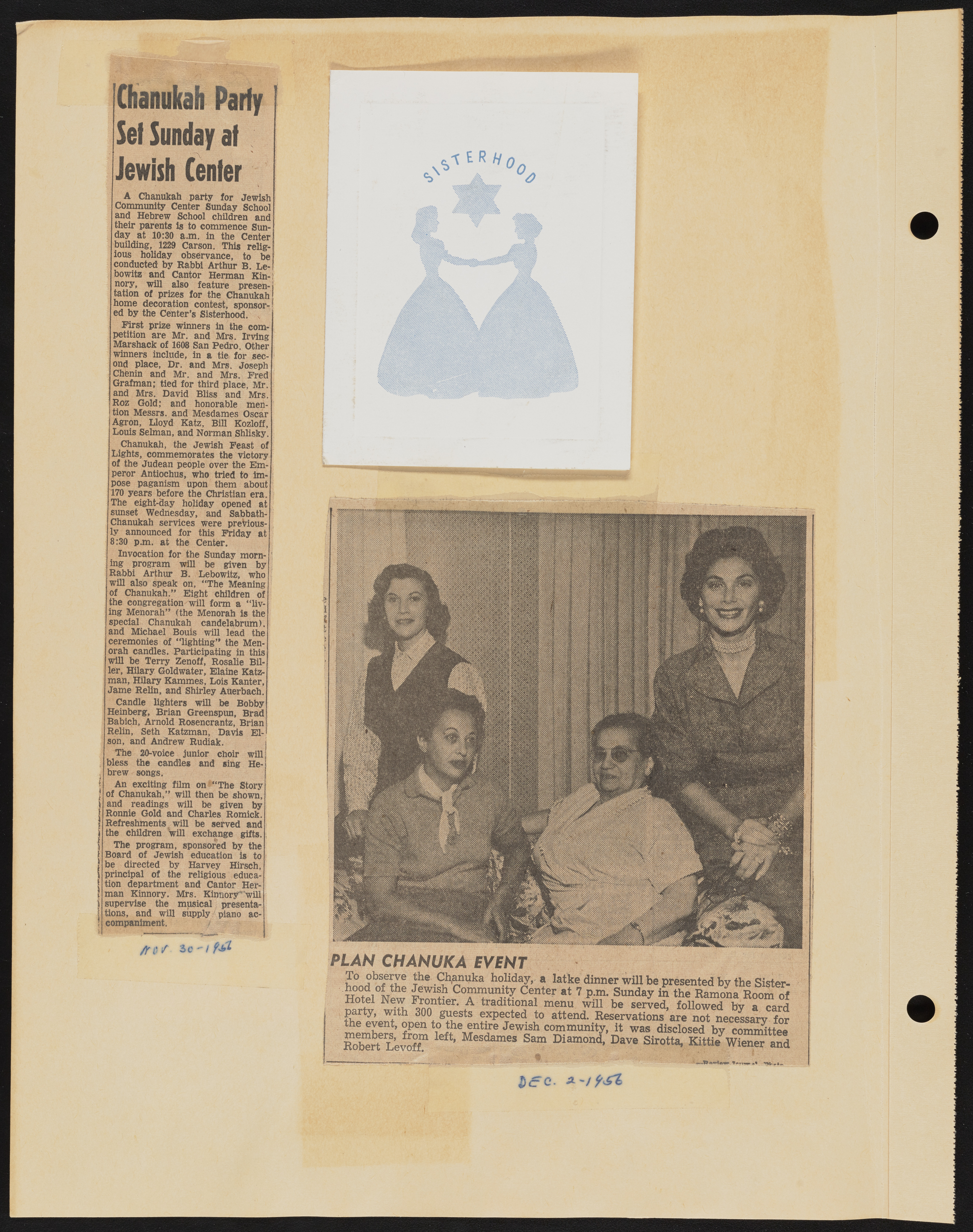 Temple Beth Sholom Sisterhood scrapbook, image 94