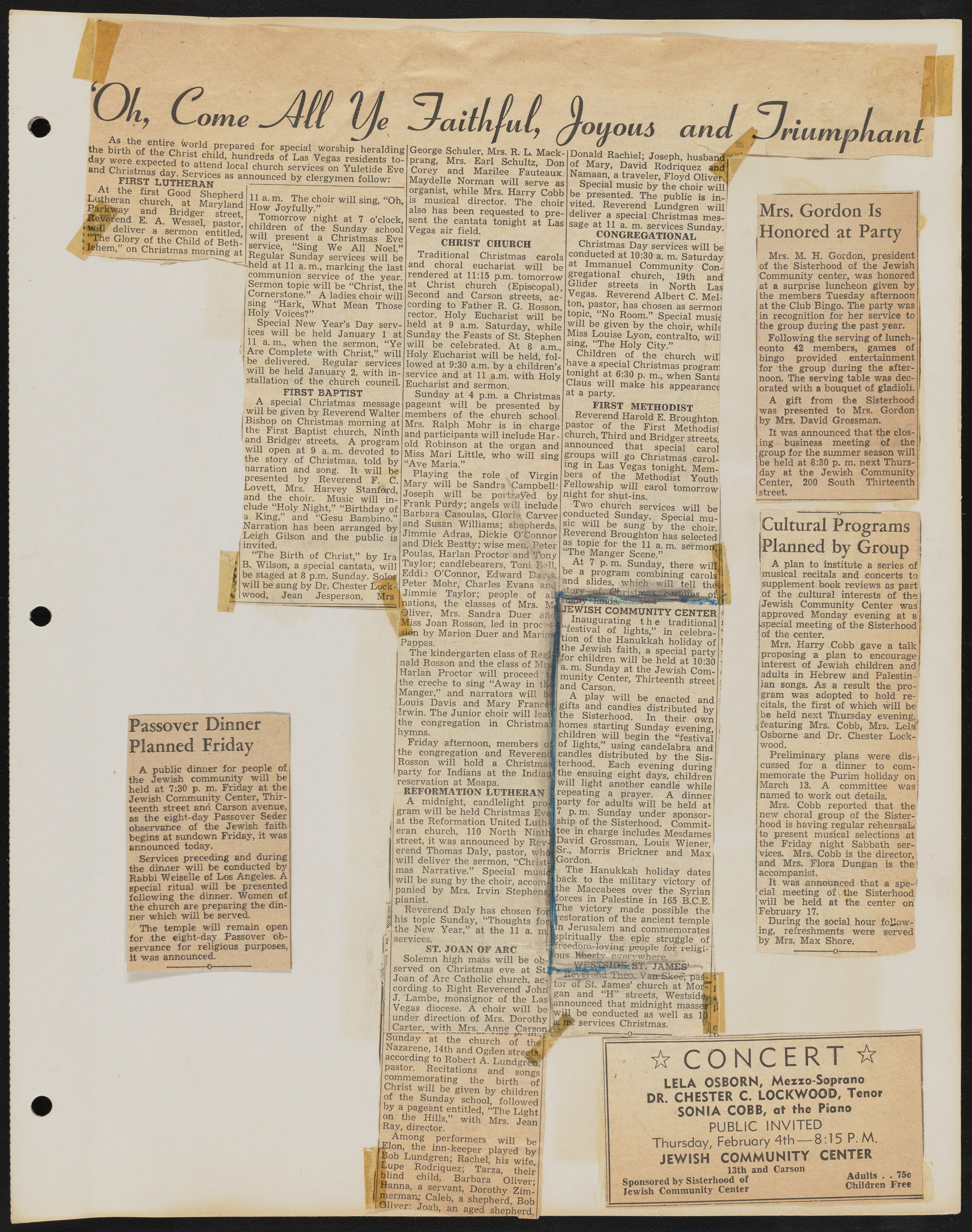 Temple Beth Sholom Sisterhood scrapbook, image 09