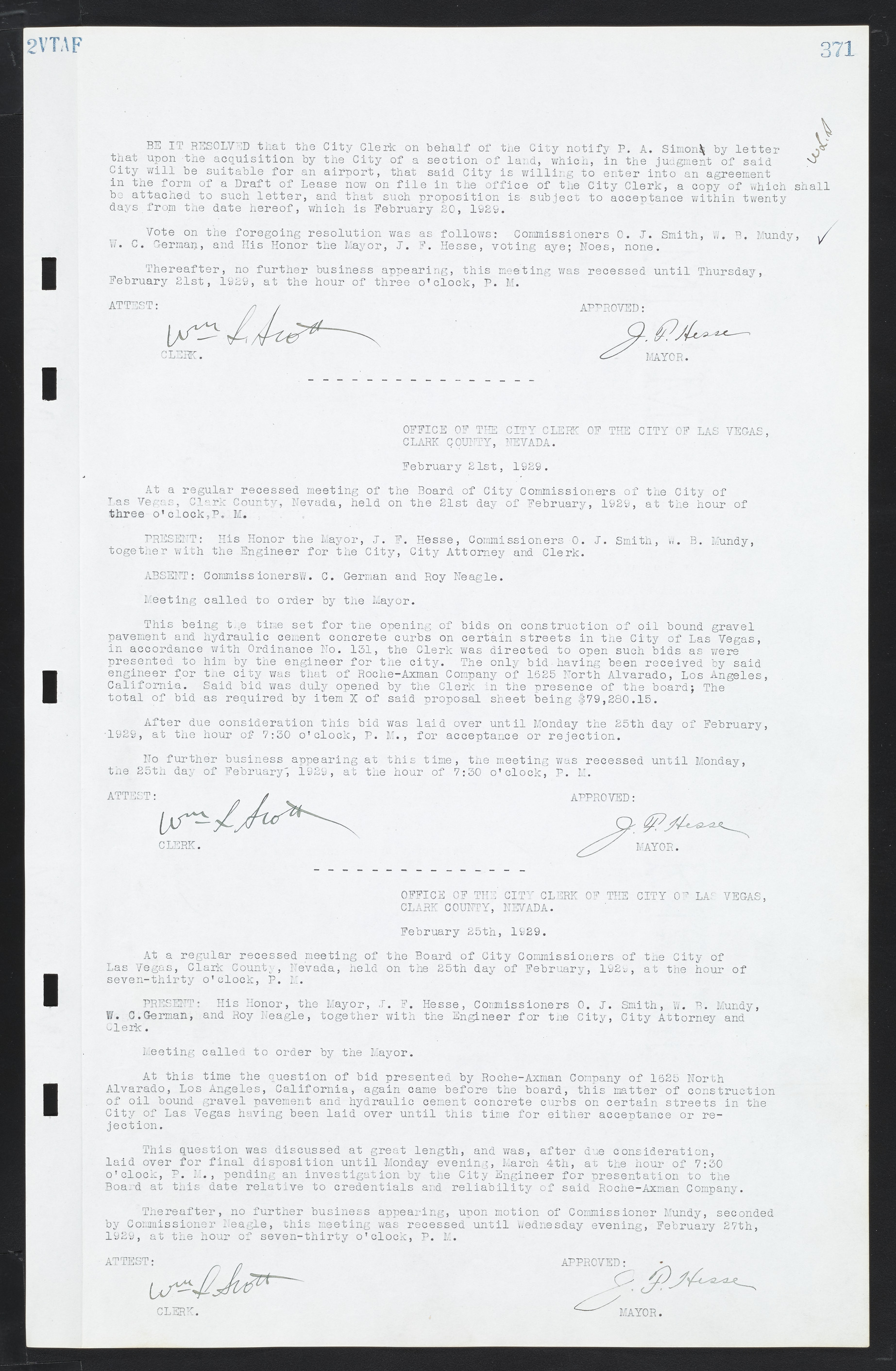 Las Vegas City Commission Minutes, March 1, 1922 to May 10, 1929, lvc000002-380