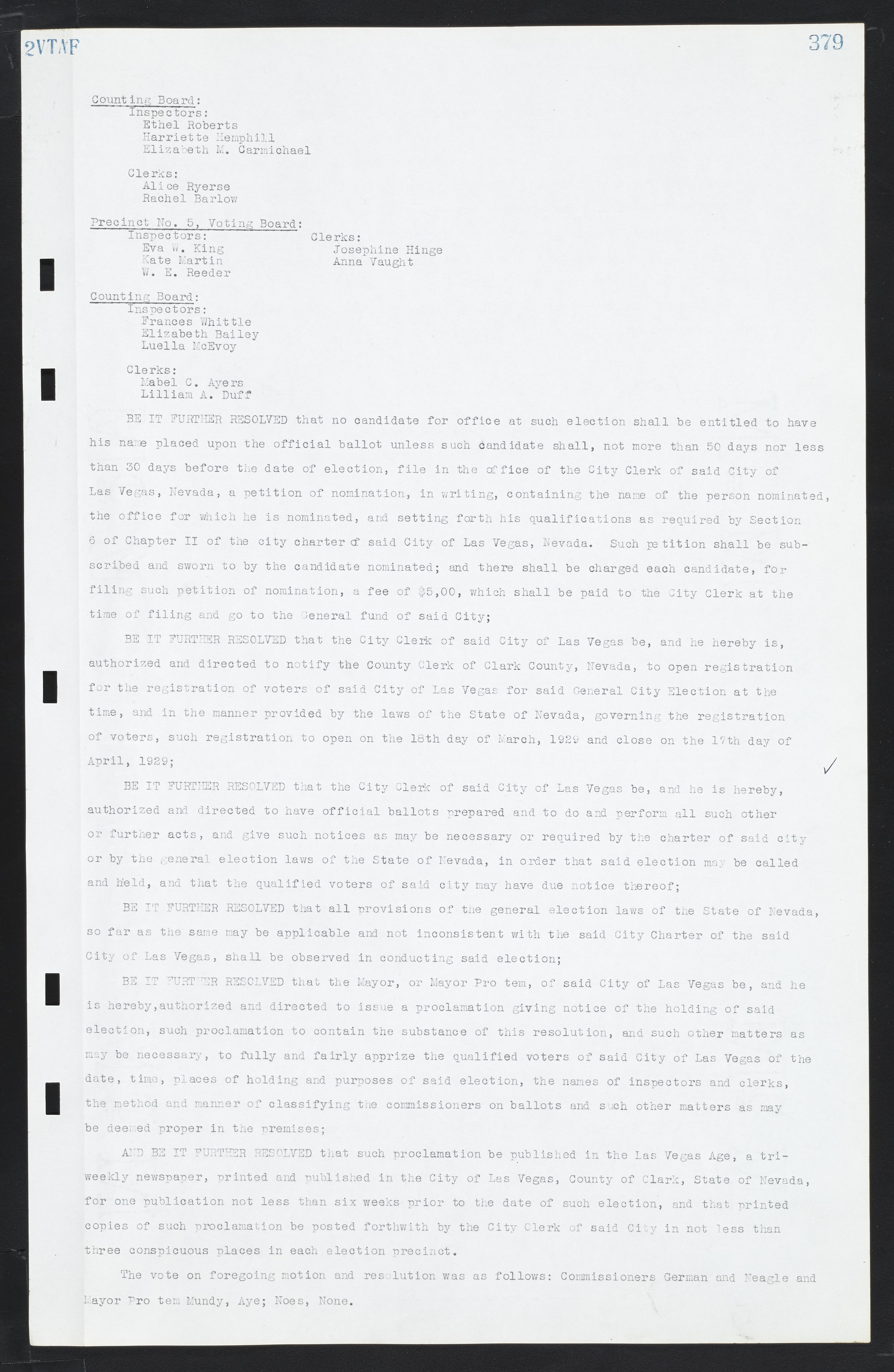 Las Vegas City Commission Minutes, March 1, 1922 to May 10, 1929, lvc000002-388
