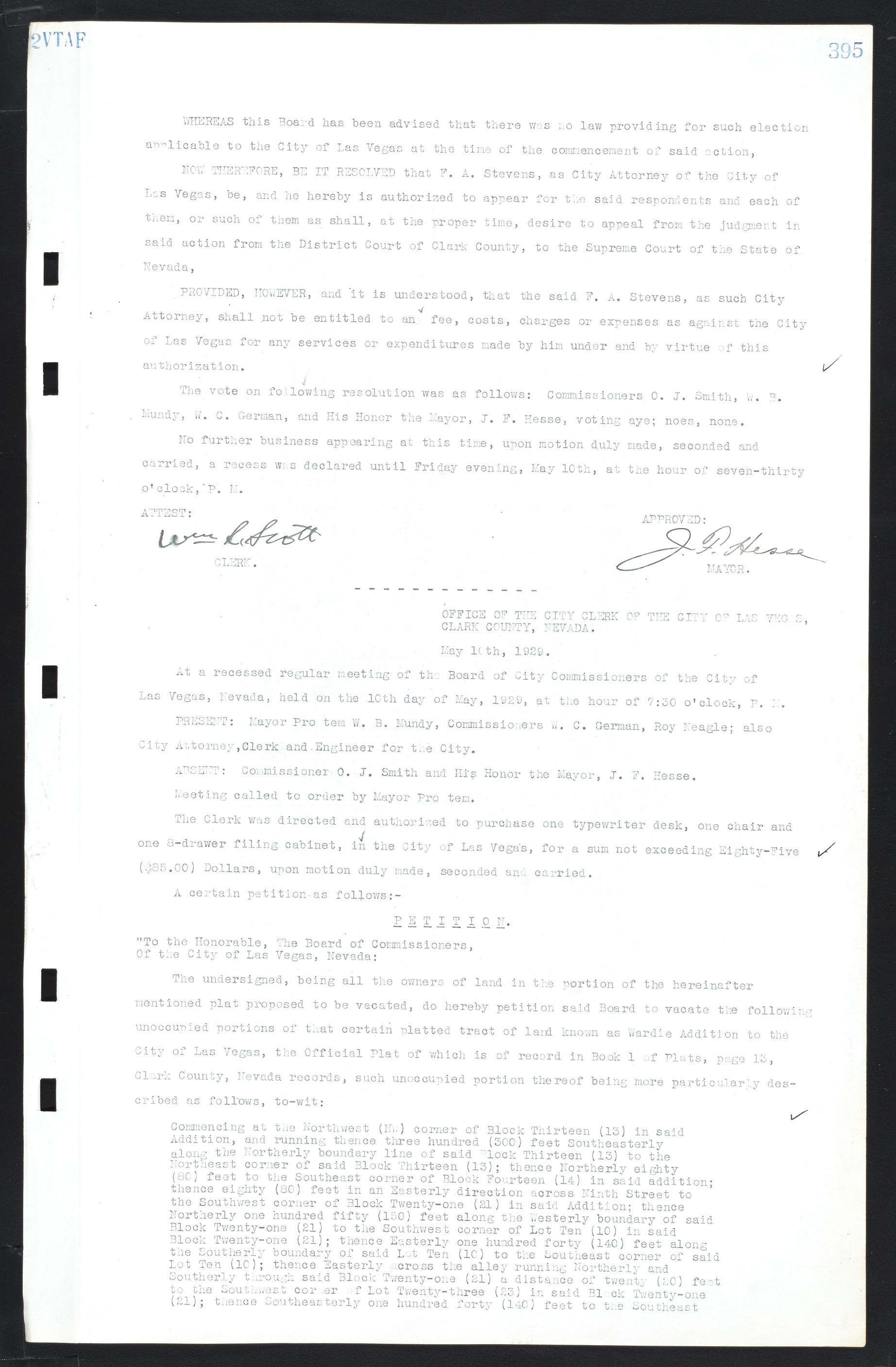 Las Vegas City Commission Minutes, March 1, 1922 to May 10, 1929, lvc000002-404