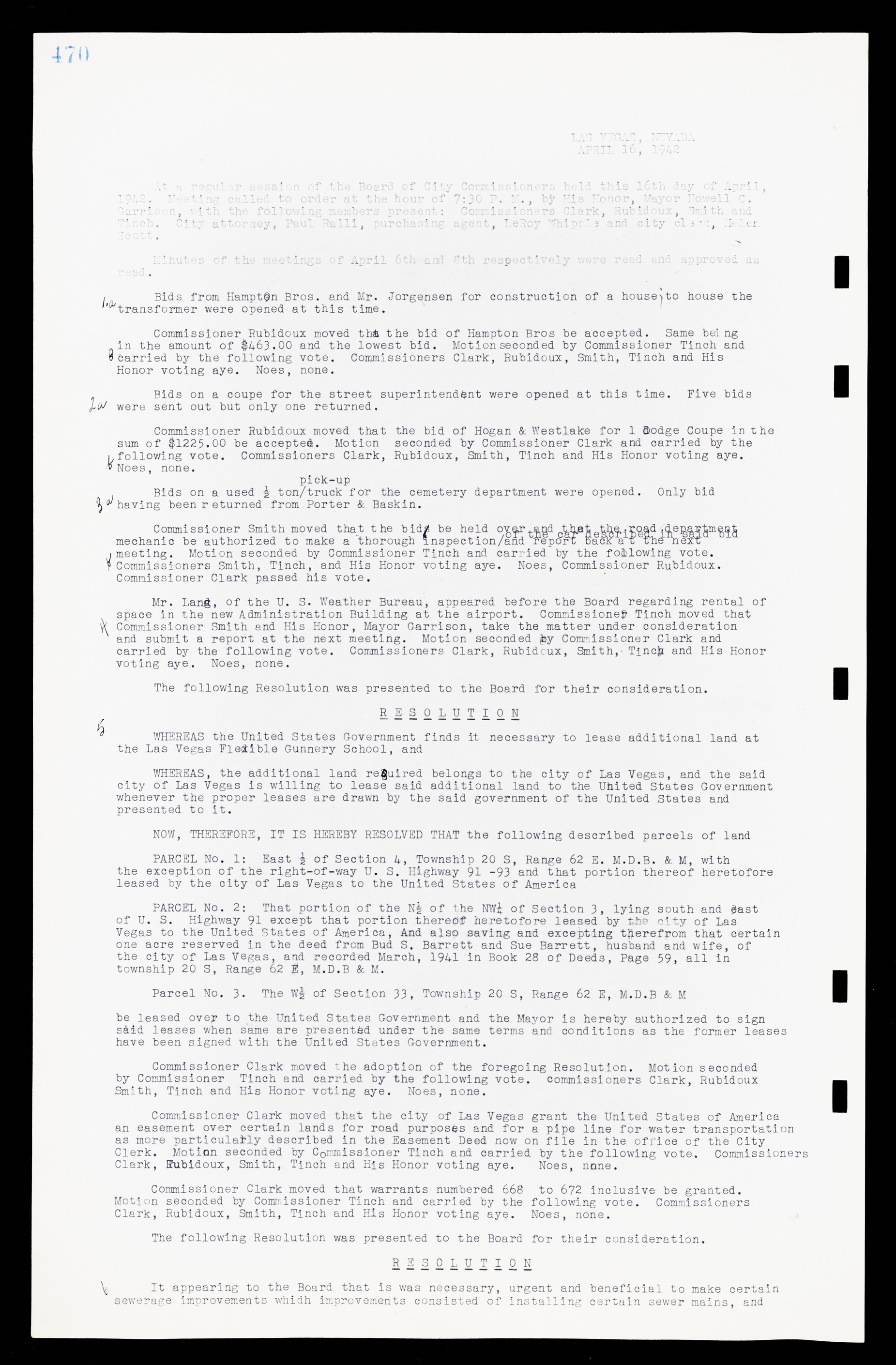 Las Vegas City Commission Minutes, February 17, 1937 to August 4, 1942, lvc000004-498