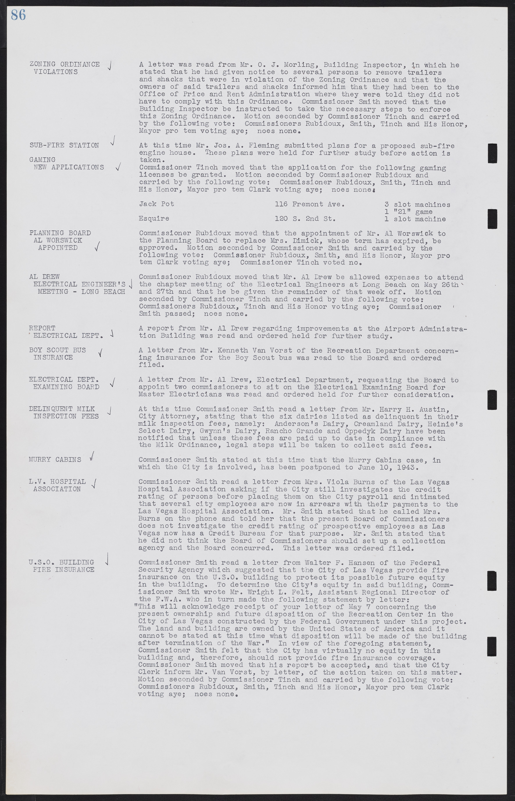 Las Vegas City Commission Minutes, August 11, 1942 to December 30, 1946, lvc000005-98