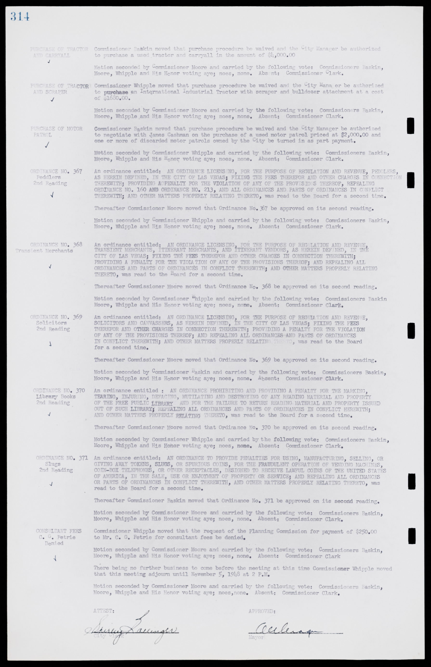 Las Vegas City Commission Minutes, January 7, 1947 to October 26, 1949, lvc000006-338