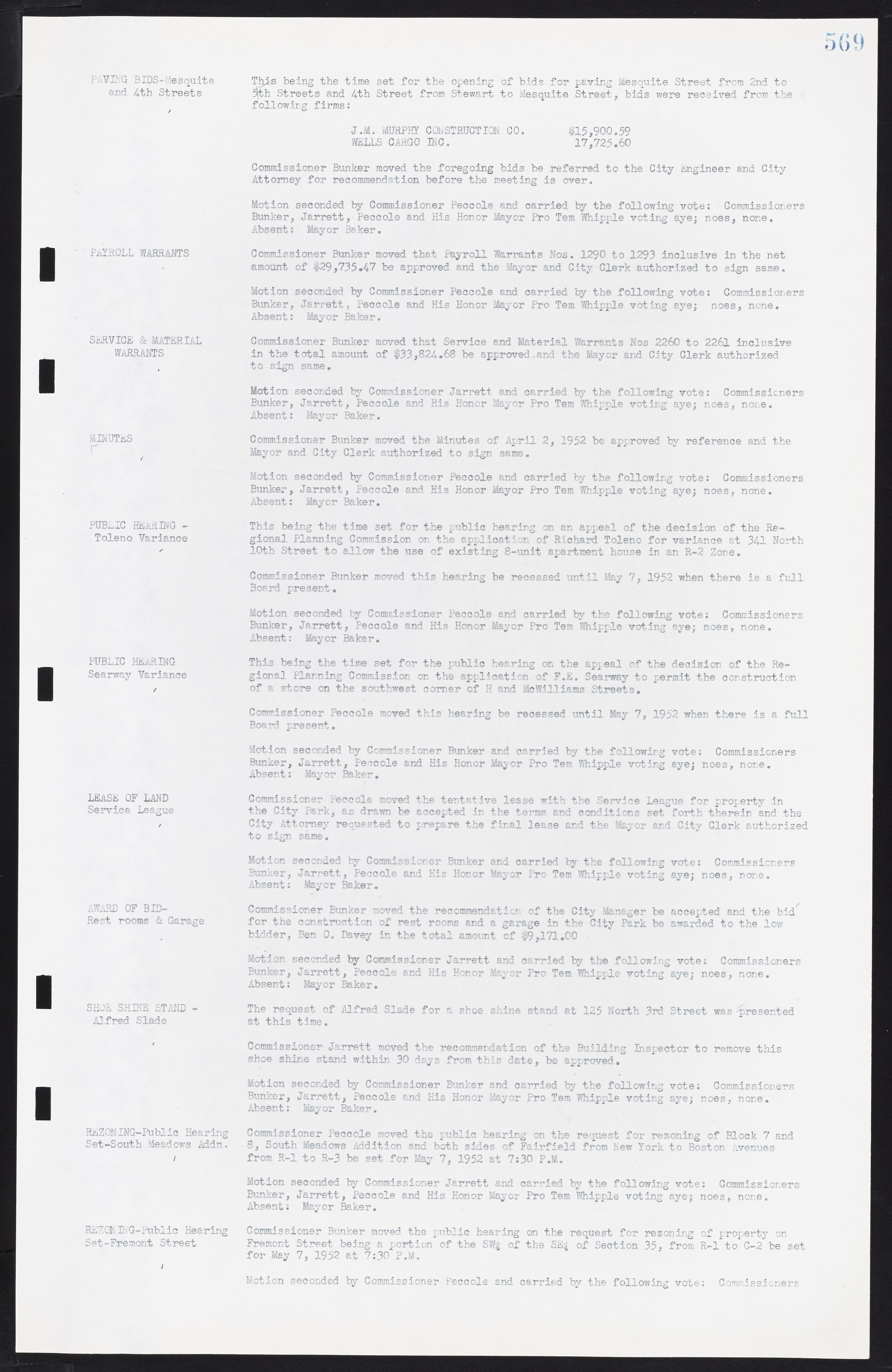Las Vegas City Commission Minutes, November 7, 1949 to May 21, 1952, lvc000007-587