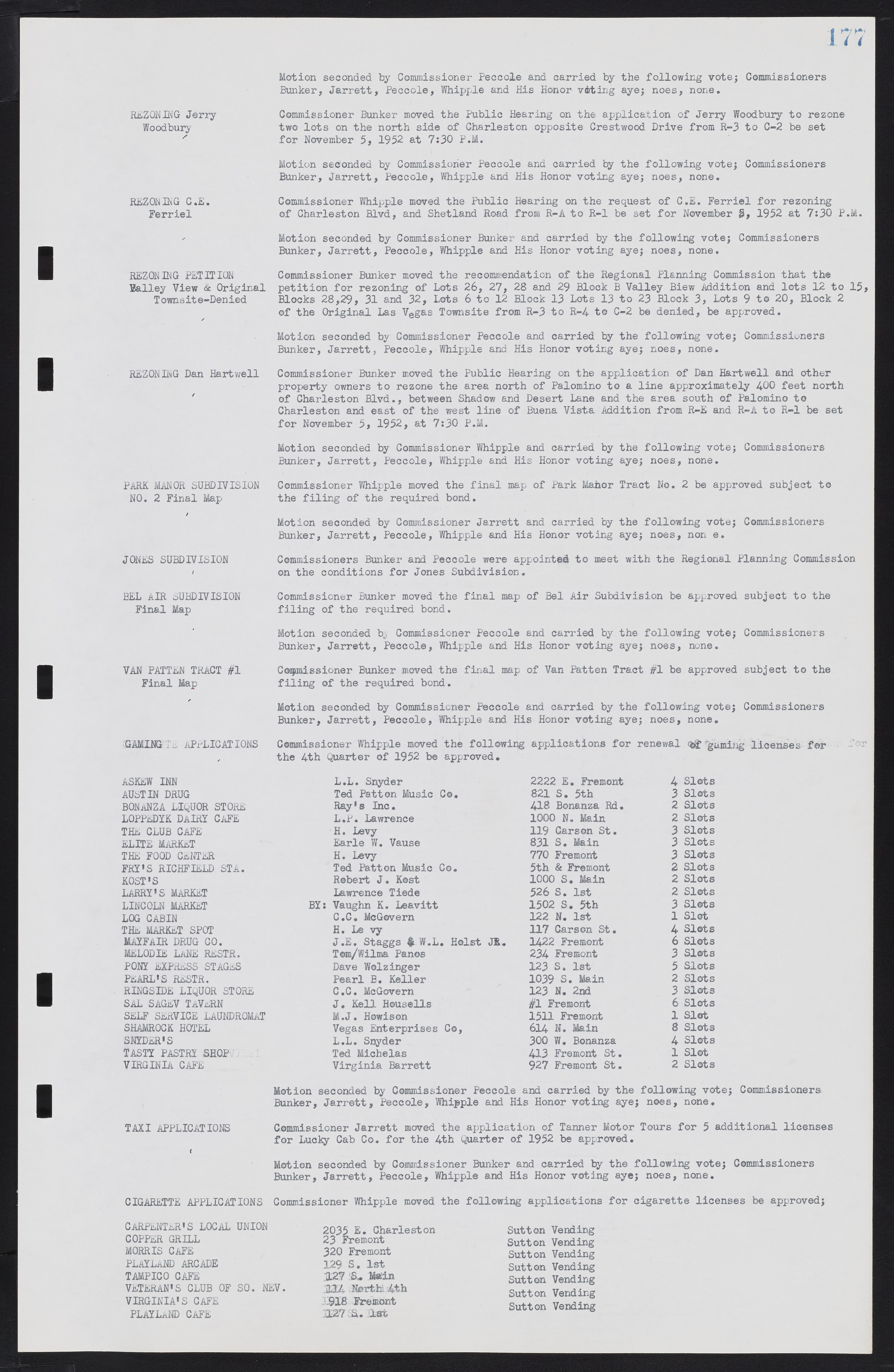 Las Vegas City Commission Minutes, May 26, 1952 to February 17, 1954, lvc000008-191