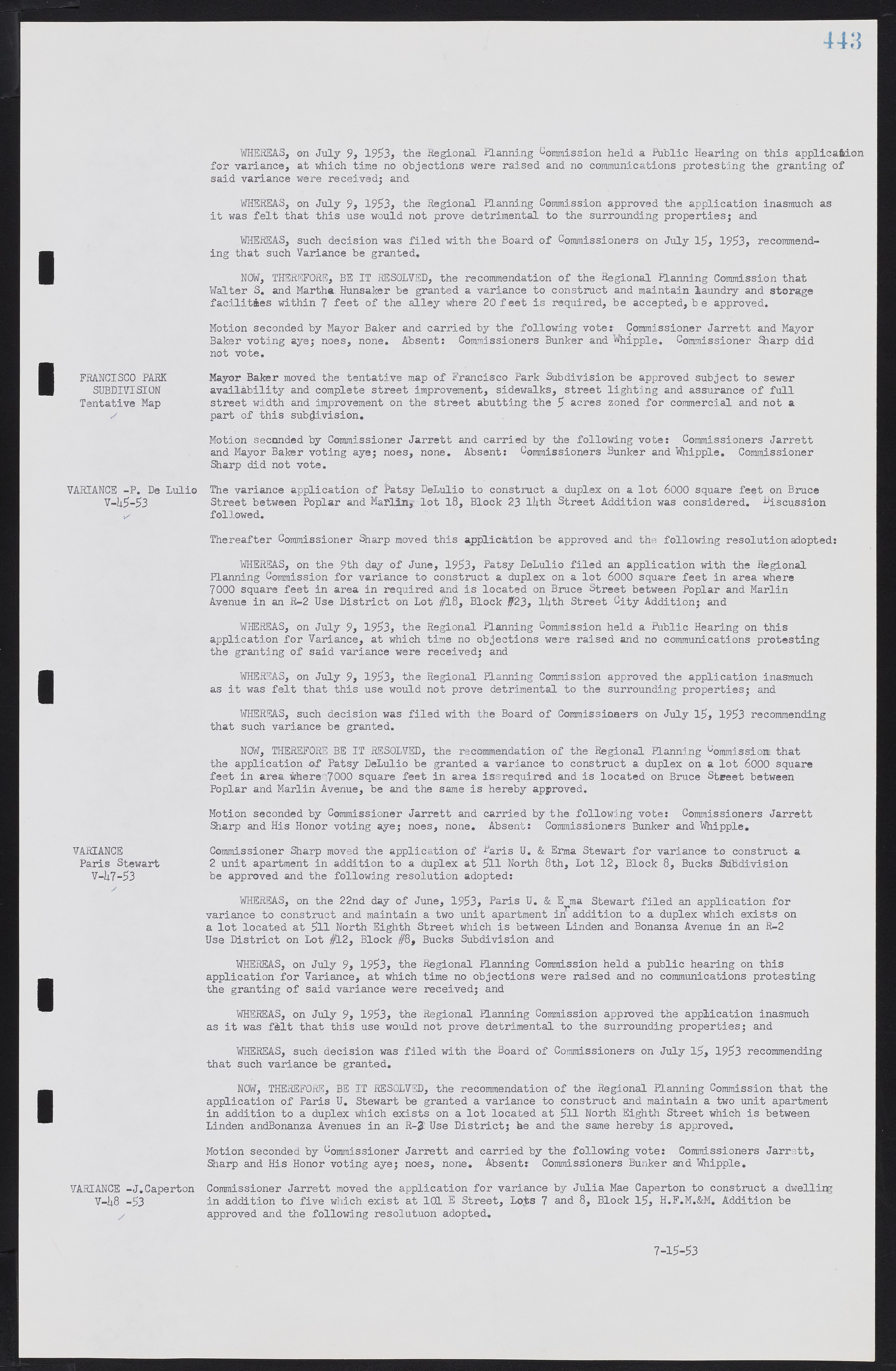 Las Vegas City Commission Minutes, May 26, 1952 to February 17, 1954, lvc000008-473