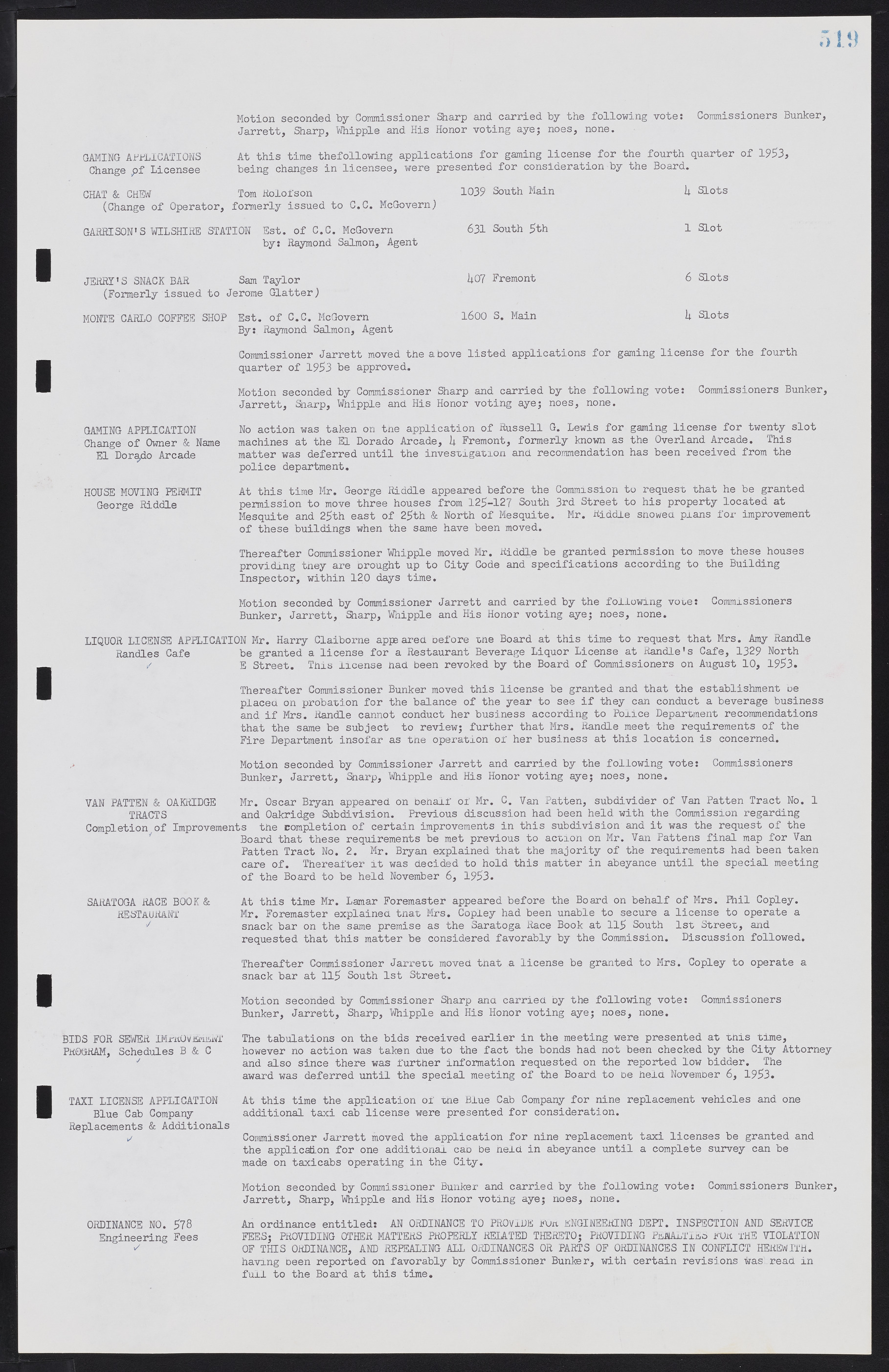 Las Vegas City Commission Minutes, May 26, 1952 to February 17, 1954, lvc000008-549
