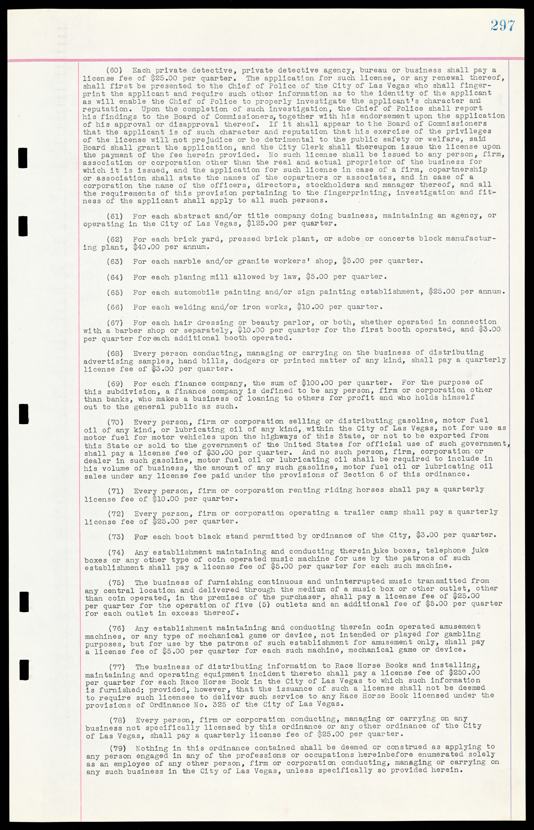 Las Vegas City Ordinances, March 31, 1933 to October 25, 1950, lvc000014-326