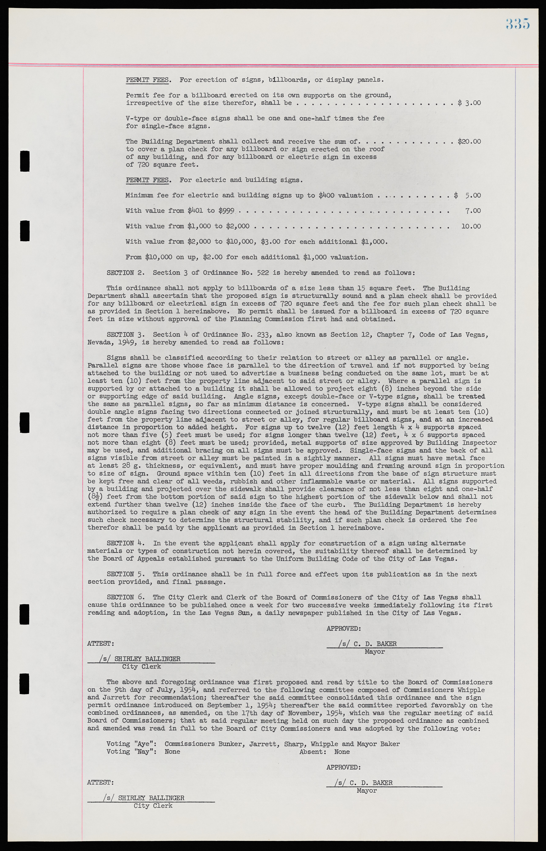 Las Vegas City Ordinances, November 13, 1950 to August 6, 1958, lvc000015-343