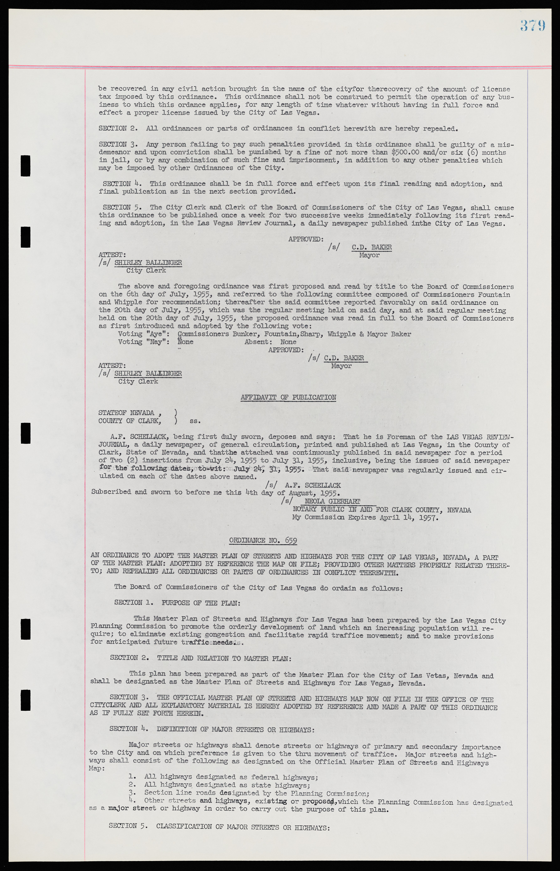 Las Vegas City Ordinances, November 13, 1950 to August 6, 1958, lvc000015-387