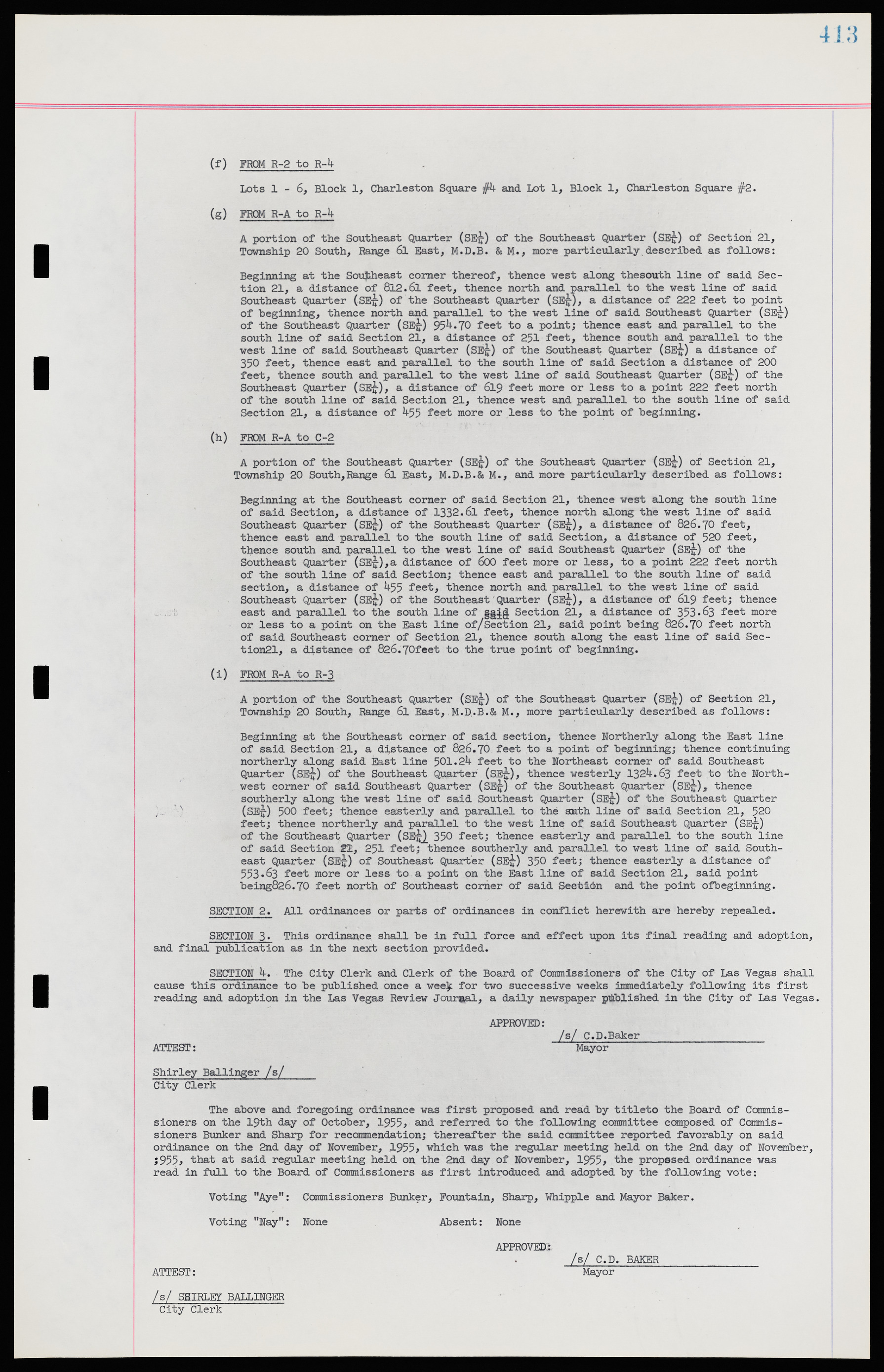 Las Vegas City Ordinances, November 13, 1950 to August 6, 1958, lvc000015-421