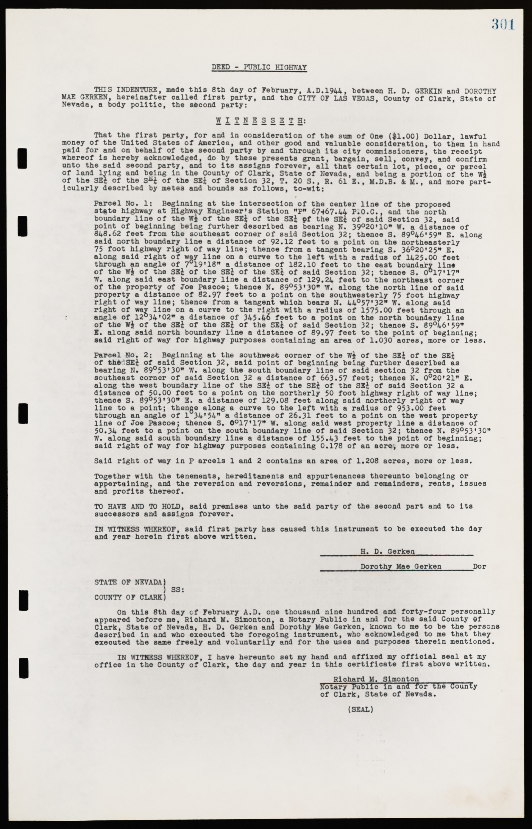 Las Vegas City Commission Legal Documents, February 29, 1944 to February 21, 1945, lvc000016-64