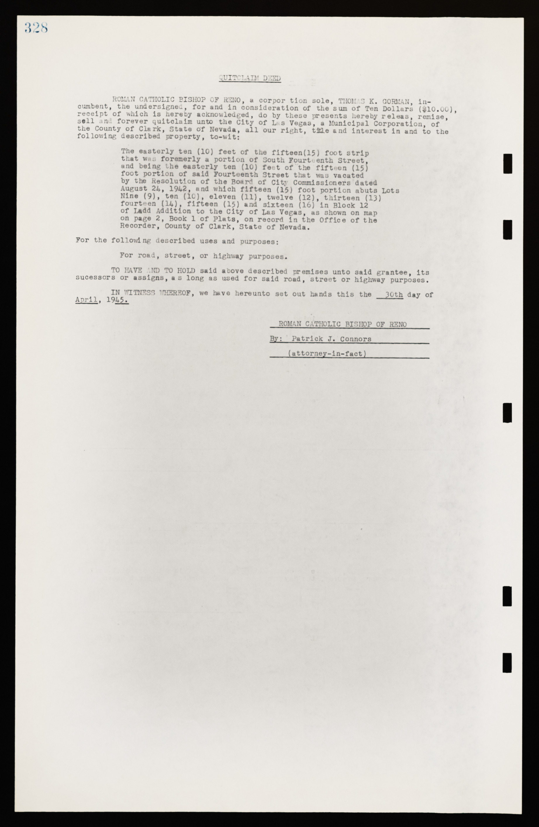 Las Vegas City Commission Legal Documents, February 29, 1944 to February 21, 1945, lvc000016-91