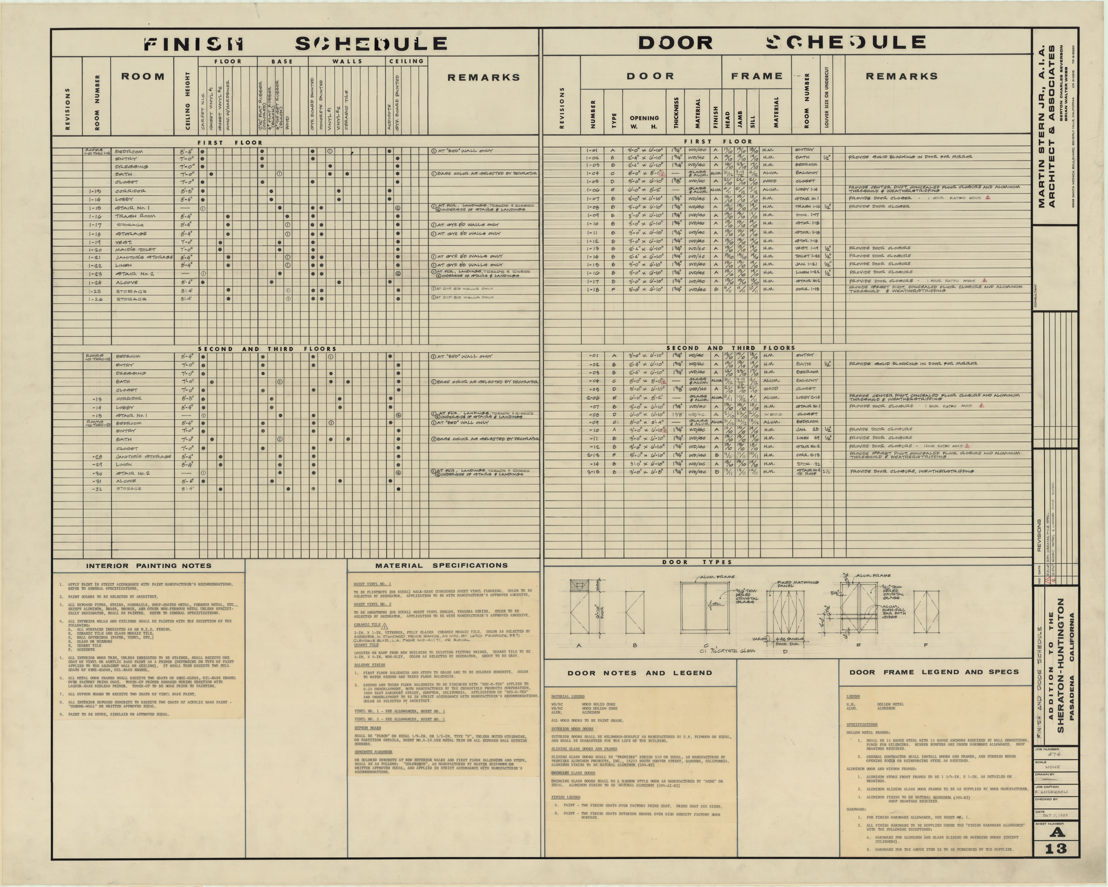 Huntington addition, architectural, electrical, mechanical, and plumbing: architectural drawings, image 014