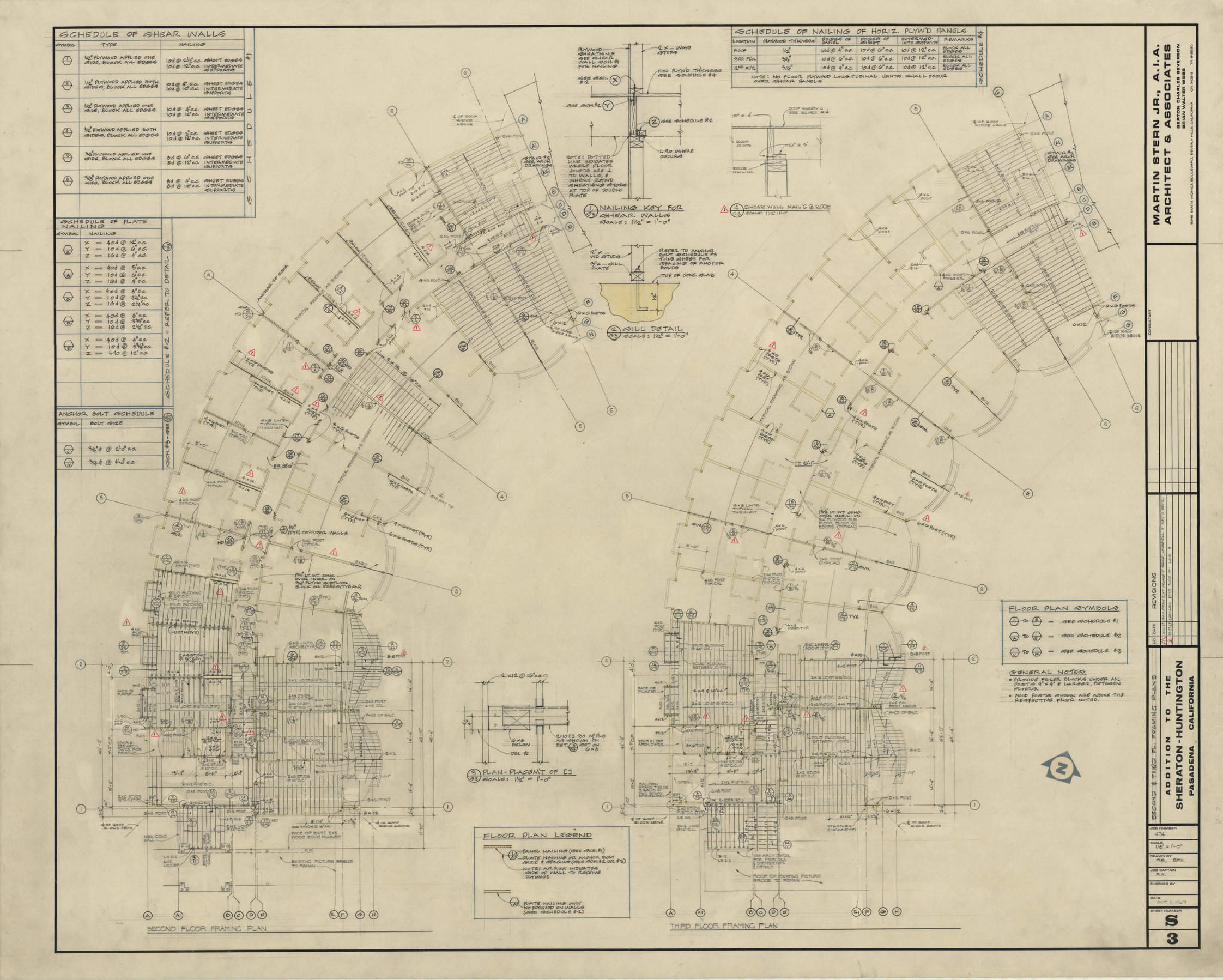 Huntington addition, architectural, electrical, mechanical, and plumbing: architectural drawings, image 017