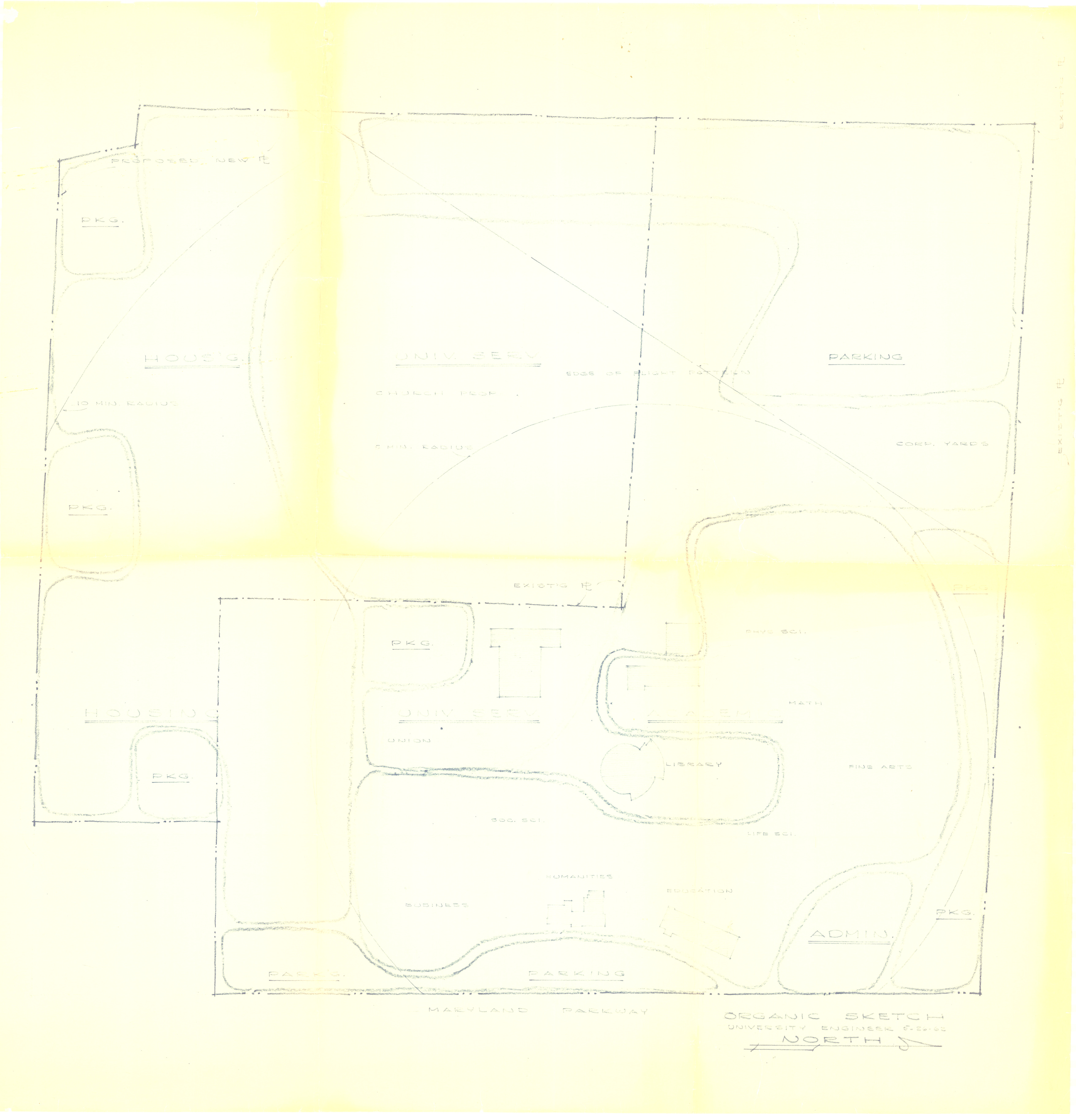 Nevada Southern University master plan: architectural drawings, image 001