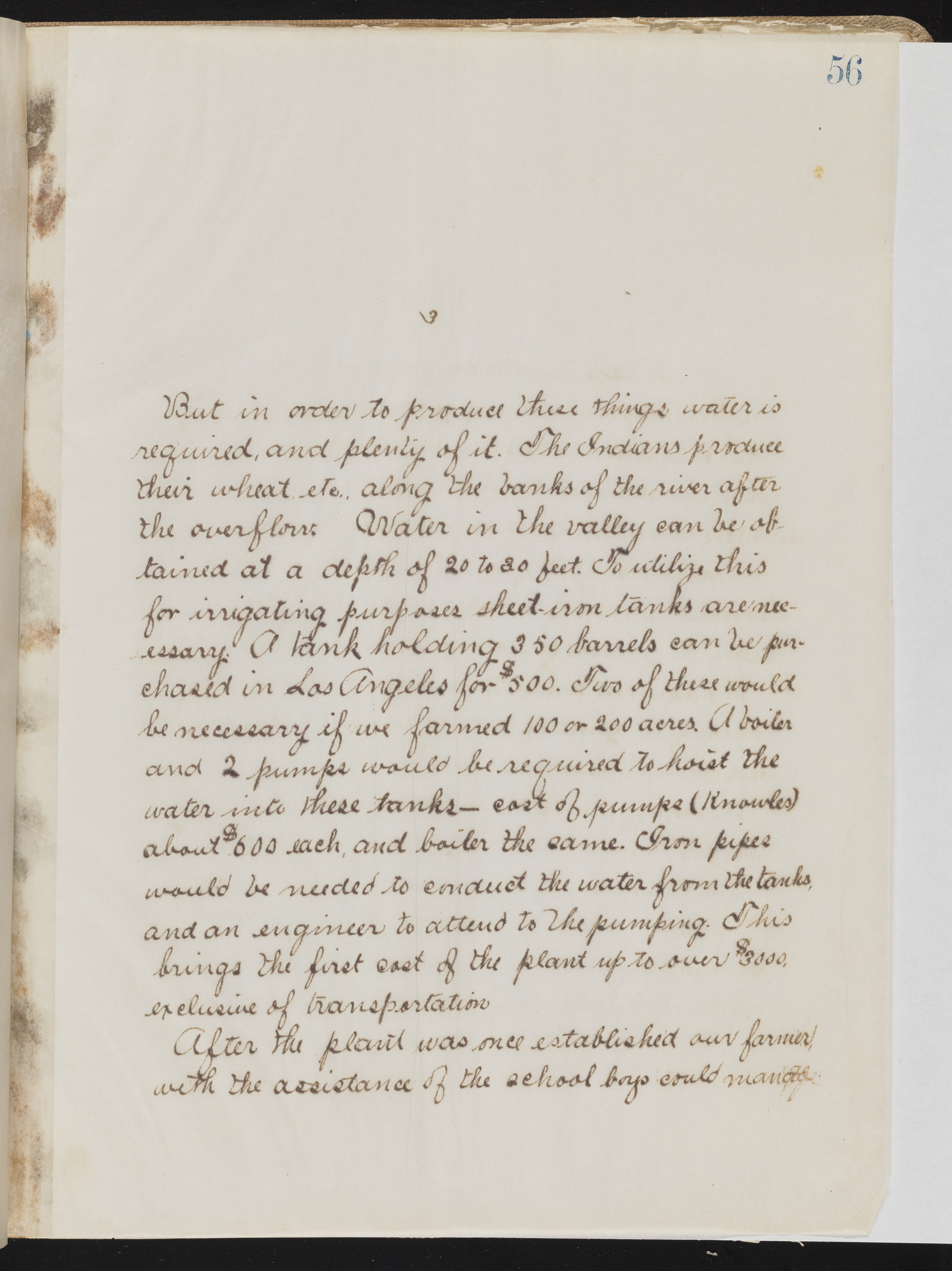 Fort Mojave Industrial School correspondence, administrative and financial information, image 046