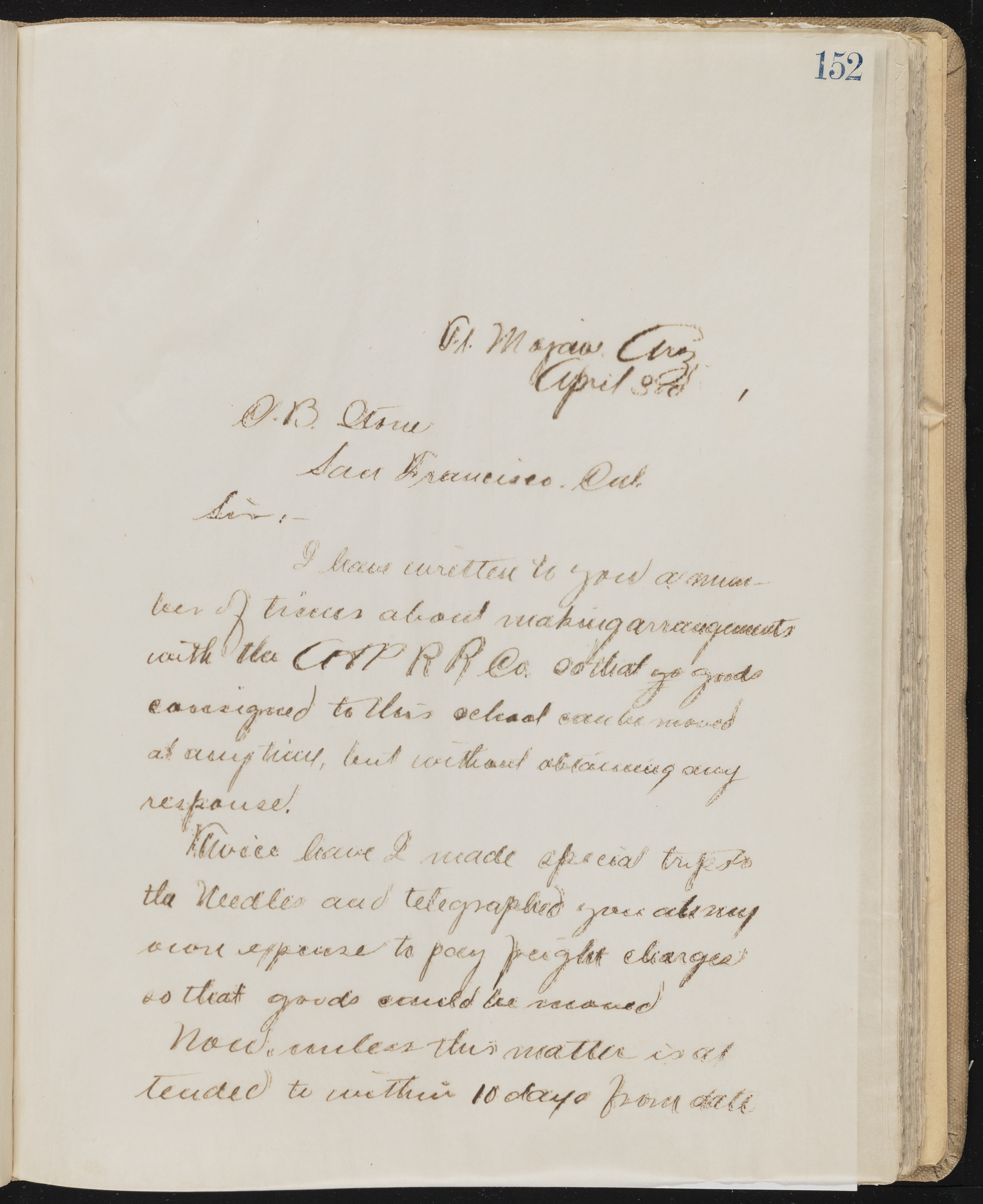 Fort Mojave Industrial School correspondence, administrative and financial information, image 111