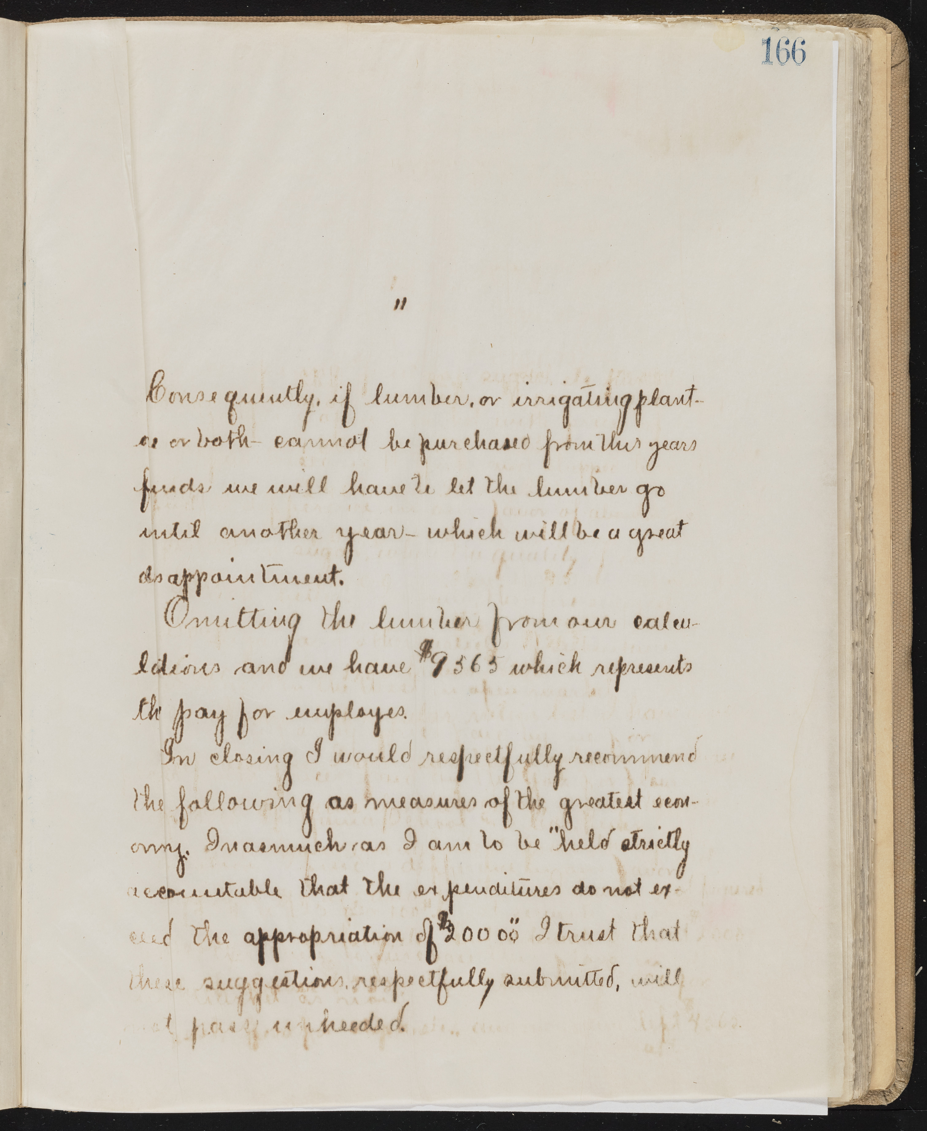 Fort Mojave Industrial School correspondence, administrative and financial information, image 125