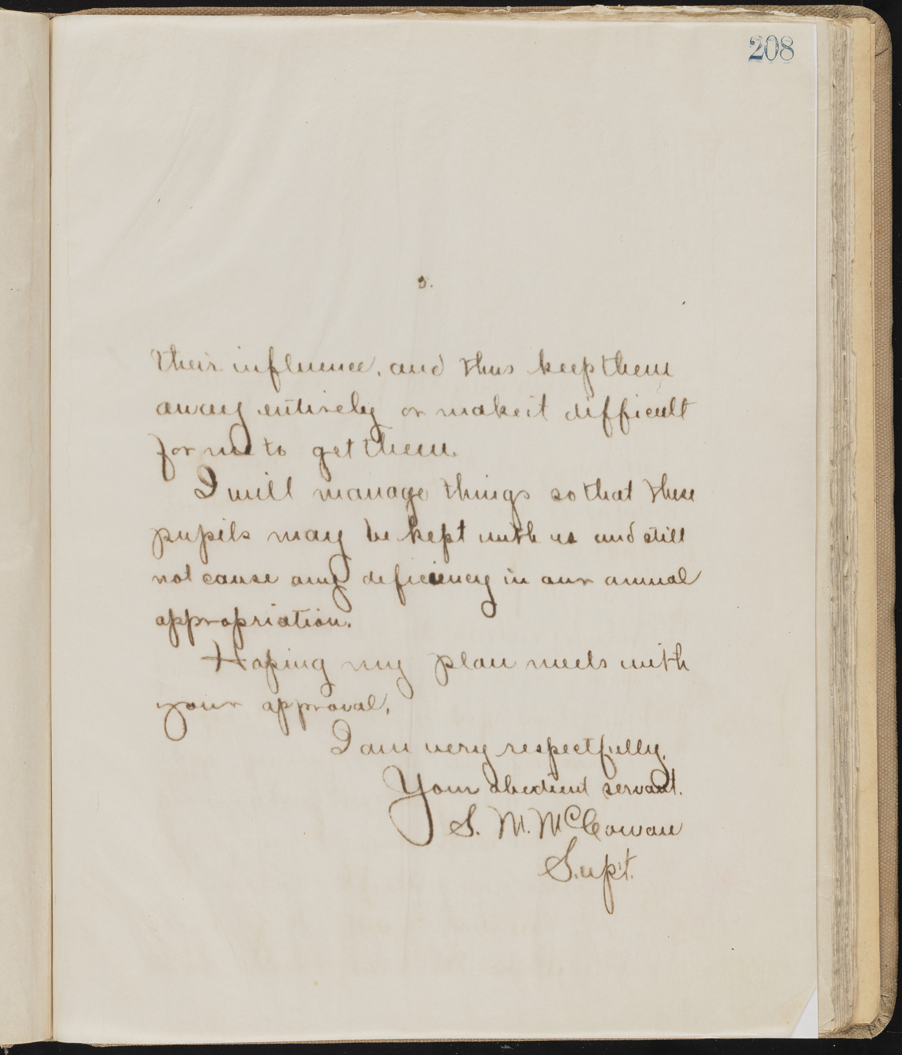 Fort Mojave Industrial School correspondence, administrative and financial information, image 167