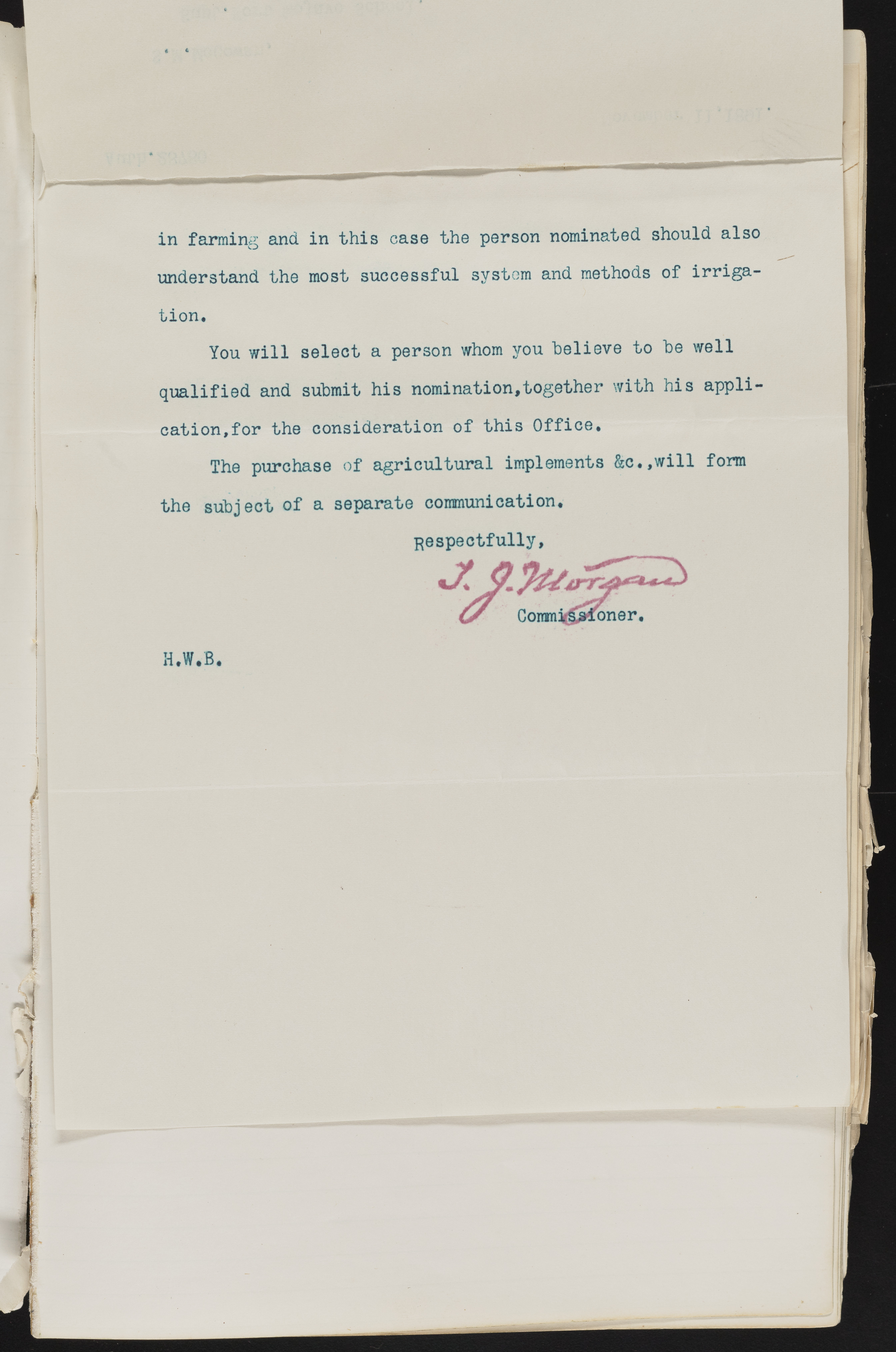 Fort Mojave Industrial School correspondence and a blueprint design of the Fort Mojave Pump Station, Washington (D.C.), 1891-1893, snv002595-18