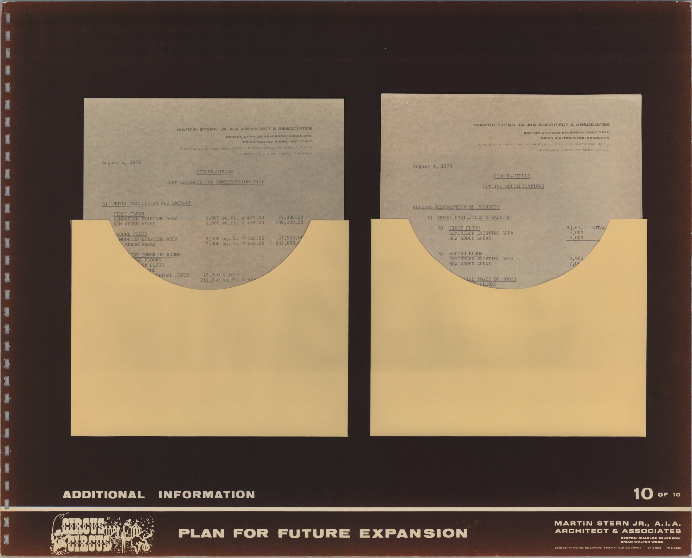 Proposal for Circus Circus expansion (Las Vegas), back cover